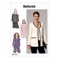 butterick misses open front jackets with patch pockets 386423