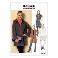 Butterick Misses Shawl Collar Coats 386486