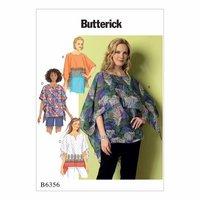 Butterick Misses Fringe Trim Overlay or Notch Neck Tunics 386383