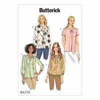 Butterick Misses Gathered Tops and Tunics with Neck Ties 386416