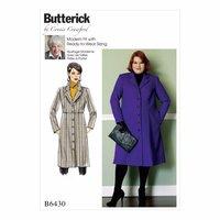 Butterick B6430-Misses\' Women\'s Empire-Waist Coat with Princess Seams 390744