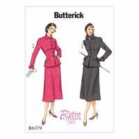 Butterick Misses Petite Jacket with Shaped Pockets and Midi Length Skirt 386419
