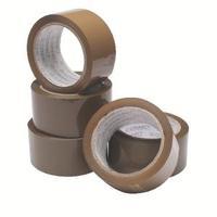 Buff Packaging Tape 50 mmx66m Pack of 6 WX27010