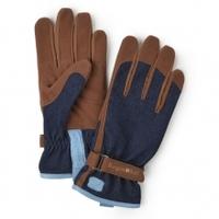 Burgon And Ball Love The Glove Ladies Gloves, Denim, M/L