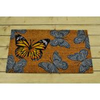 Butterfly Design Coir Doormat by Gardman