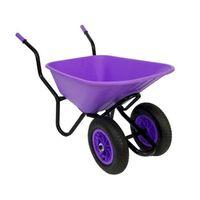 bullbarrow bronco duo lilac wheelbarrow