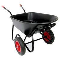 bullbarrow mammoth duo black wheelbarrow