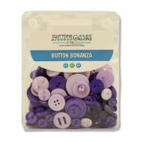 Buttons Galore Button Bonanza Assorted Bags Purple Passion