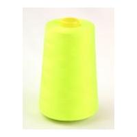 Budget 120's Polyester Sewing Thread Cone 4500m Fluorescent Yellow
