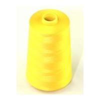 Budget 120's Polyester Sewing Thread Cone 4500m Bright Yellow