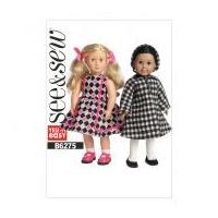 butterick see sew crafts easy sewing pattern 6275 18 doll clothes