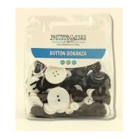 Buttons Galore Button Bonanza Assorted Bags Tuxedo Black & White