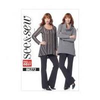 Butterick See & Sew Ladies Easy Sewing Pattern 6272 Loose Tunic Top & Pants
