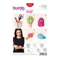 Burda Easy Sewing Pattern 6826 Novelty Pin Cushions