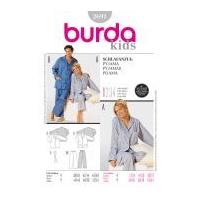 Burda Men's & Ladies Easy Sewing Pattern 2691 Pyjamas Sleepwear