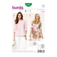 Burda Ladies Easy Sewing Pattern 6761 Gathered Tops & Tunics