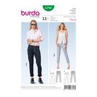 Burda Ladies Sewing Pattern 6798 Fitted Skinny Jeans