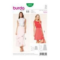 Burda Ladies Sewing Pattern 6805 Skirts with Ruffles in 2 Lengths