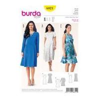 Burda Ladies Easy Sewing Pattern 6821 Princess Seam Dresses