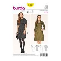 Burda Ladies Easy Sewing Pattern 6832 Fitted Dresses with Pockets