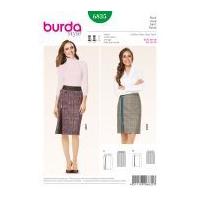 Burda Ladies Sewing Pattern 6835 Fitted Pencil Skirts with Side Zip Detail