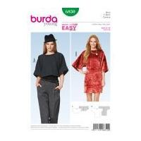 Burda Ladies Easy Sewing Pattern 6850 Boxy Top & Dress