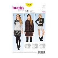 Burda Ladies Sewing Pattern 6853 Detailed Dresses in 3 Styles