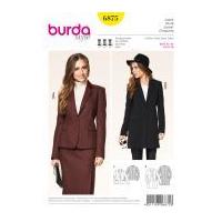 Burda Ladies Sewing Pattern 6875 Smart Jackets in 2 Lengths