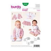 Burda Childrens Easy Sewing Pattern 9410 Skirts & Tie Jackets