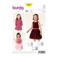 Burda Childrens Sewing Pattern 9427 Pretty Dresses in 3 Styles