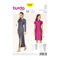 Burda Ladies Sewing Pattern 6830 Chinese Style Dresses in 2 Lengths
