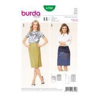 Burda Ladies Sewing Pattern 6700 Panelled Pencil Skirts