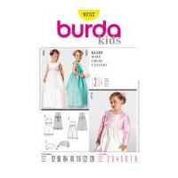 Burda Childrens Easy Sewing Pattern 9757 Special Occasion Dresses & Bolero
