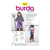 Burda Childrens Sewing Pattern 9659 Musketeer & Page Fancy Dress Costumes