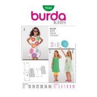 Burda Childrens Easy Sewing Pattern 9544 Summer Dresses