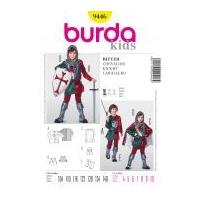 Burda Childrens Easy Sewing Pattern 9446 Medieval Knight?s Robe with Cape
