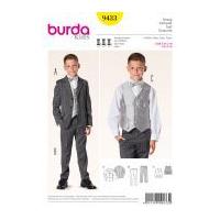 Burda Childrens Sewing Pattern 9433 Boys 3 Piece Smart Suit