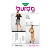 Burda Ladies Easy Sewing Pattern 8280 Panelled Skirts in 2 Lengths