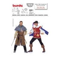 Burda Men's Sewing Pattern 7976 Musketeer & Page Costume
