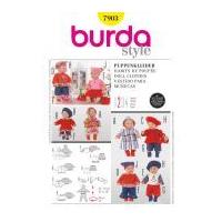 Burda Craft Easy Sewing Pattern 7903 Doll Clothes & Accessories