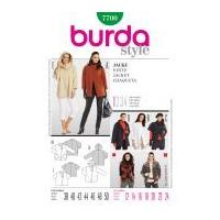 Burda Ladies Easy Sewing Pattern 7700 Casual One Button Jackets & Coats