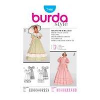 Burda Ladies Sewing Pattern 7466 Biedermeier Dress Fancy Dress Costume
