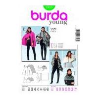 Burda Ladies Easy Sewing Pattern 7313 Slouchy Capes