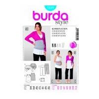 Burda Ladies Easy Sewing Pattern 7239 Maternity Tops, Bolero & Pants