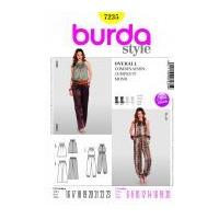 Burda Ladies Petite Sizes Sewing Pattern 7235 Jumpsuit, Top & Trousers