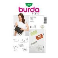 Burda Accessories Easy Sewing Pattern 7120 Clutch Purses & Evening Hand Bags