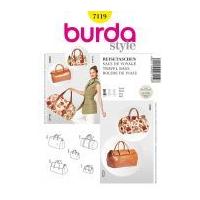 Burda Accessories Easy Sewing Pattern 7119 Travel Hand Bags