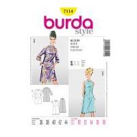 Burda Ladies Easy Sewing Pattern 7114 Vintage Style 60's Dresses