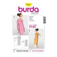 Burda Ladies Easy Sewing Pattern 7111 Vintage Style 60's Dresses