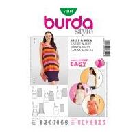 Burda Ladies Easy Sewing Pattern 7104 Maternity Summer Tops